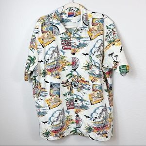D’EM CRAZY Men’s Hawaiian Beach Shirt Size 2X